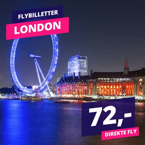 direktefly til london.